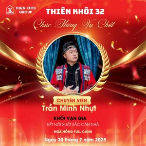 Chuc Mung CV Minh Nhut – Lap Cu Dup Thang 7