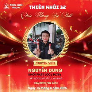 Chuc mung Chi CV Dung chot nha thu bong thanh cong